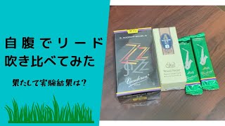 ３種のリードを吹き比べてみた〜果たして音は変わるのか？