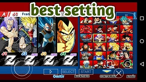 Best setting for dbz ttt mod v1.2