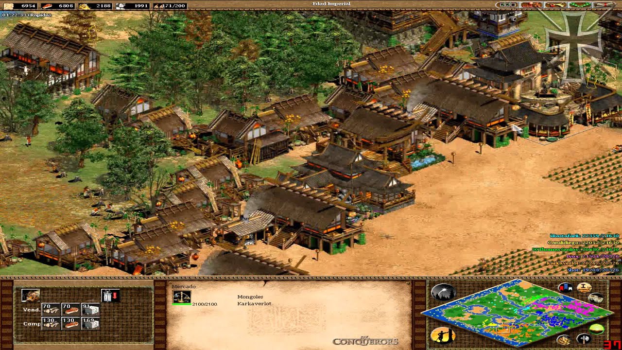 Age of Empires II 85ª Partida Multijugador En Línea Iván, Eze y