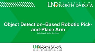 Object Detection-Based Robotic Pick-and-Place Arm