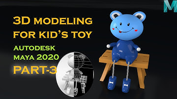 3D Cartoon Toy Modeling Tutorial Part 03 | Maya 3D Cartoon Modeling | Tutorial | Making 3D Scene |
