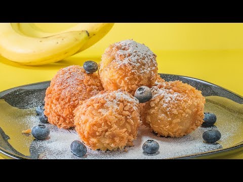 Video: Pisang Goreng Dalam Adonan Dengan Es Krim, Mint, Dan Kismis Merah