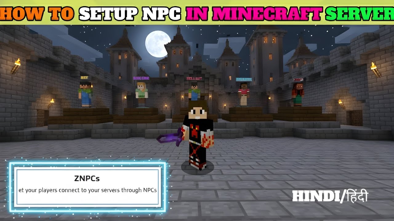 Minecraft Server ZNPCs Setup 🔥 | NPC Plugin Full Guide | Server Me NPC Add Karna Sikho! (Hindi)