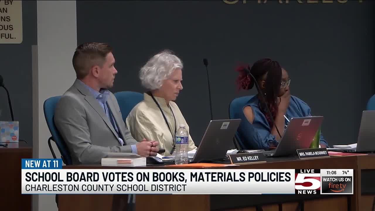 VIDEO: Charleston Co. school board makes first vote in state book ban ...