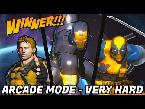 UMVC3 - ARCADE MODE - CHRIS/IRON MAN/DEADPOOL!