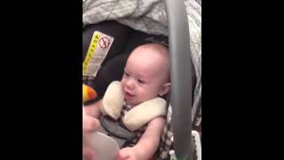 Baby Laughing at plate!
