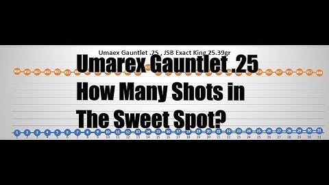 Umarex Gauntlet .25 Pellet Rifle  Pellet Rifle How Many Shots In The Sweet Spot