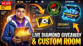 FREE FIRE LIVE CUSTOM ROOM GIVEAWAY | FF LIVE TEAM CODE GIVEAWAY | FF LIVE GIVEAWAY DJ ALOK |FF LIVE