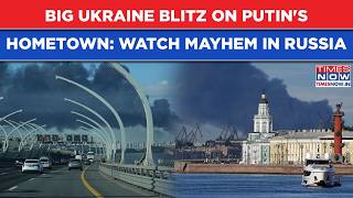 Putins Hometown Under Huge Attack Scary Scenes Oil Hub Burns On Cam As Kyivs Revenge Hits Russia