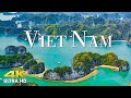 Flying over vietnam 4k uamazing beautiful nature scenery  relaxing music  4k ultra