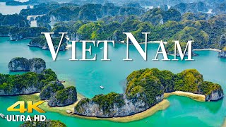 FLYING OVER VIETNAM (4K UHD) Amazing Beautiful Nature Scenery \& Relaxing Music - 4K Video Ultra HD