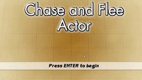 Stencyl - Chase and Flee Actor Demo
