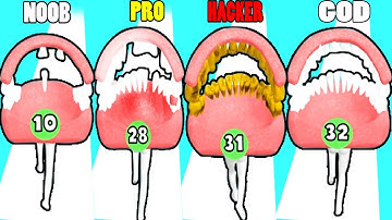 NOOB vs PRO vs HACKER vs GOD in Tooth Man