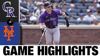 Rockies vs. Mets Game Highlights (8/28/22) | MLB Highlights