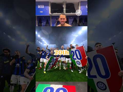 Inter Milan Players Celebrating their 20th League Title #intermilan #italianleague #intervsmilan