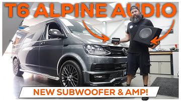 VW T6 Alpine Concert Ensemble Subwoofer & Versterker Geïnstalleerd! (*Nieuwe* SPC-W84AT6-2)