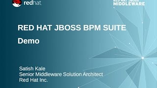 JBoss BPM Suite Demo - By Satish Kale - 480px