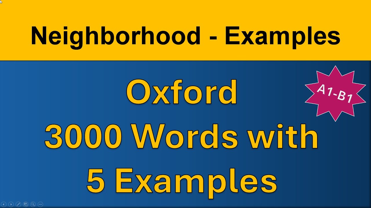 Neighborhood - Examples