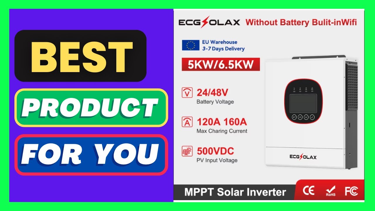 ECGSOLAX 5KW 6.5KW Solar Hybrid Inverter 24V 48V