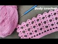 كروشيه غرزه الصدفه تصلح لعمل شال/كوفيه/اسكارف crochet shell stitch  scarf #dodycrochet