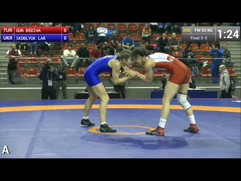 BRONZE FW 55 Kg Larysa SKOBLYUK UKR Df Bediha GUN TUR 6 2