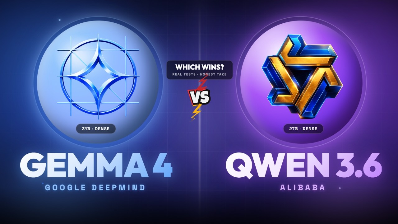 Google Gemma 4 VS Qwen 3.6: I Ran Both Side by Side and Picked One