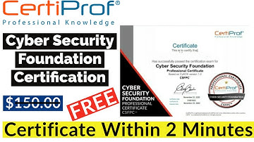 Cyber Security Free Online Courses With Certificate | Certiprof Free Certification | Security Course
