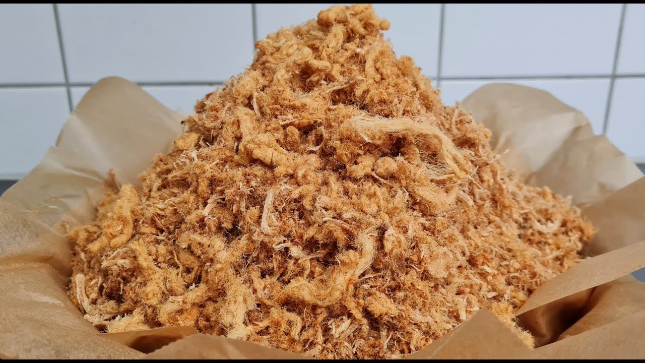 How to make pork flossy วิธีทำ หมูหยอง ຫມູຫຍອງ.