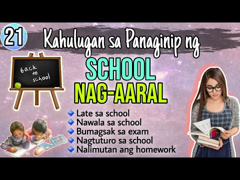 🔴155 PANAGINIP NG PAARALAN O NAG-AARAL / DREAMING OF SCHOOL