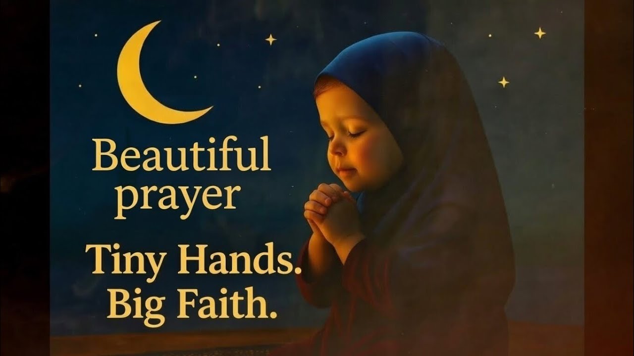 🕌 Tiny Hands. Big Faith. English  Night Prayer Song 🌙🧕