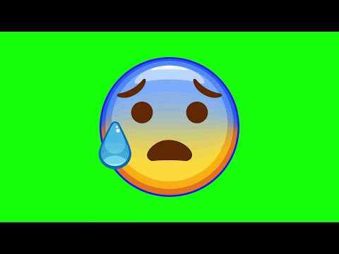 Anxious Face with Sweat Animated Emoji 4K Quality Free Download Google Drive Link