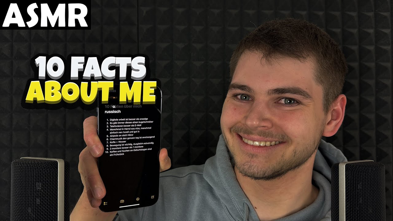 АСМР - 10 FACTS ABOUT ME (RUSSIAN) ASMR Tony Russian