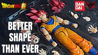 Super Saiyan God Son Goku DRAGON BALL SUPER S.H. Figuarts Review! WAIT IS OVER FOR THIS SLIMMER ONE!