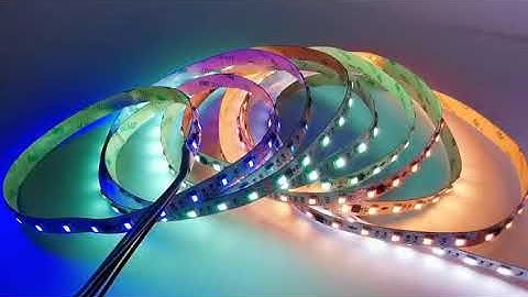 DC24V TM1936 RGBWW 5 in 1 Dual Color Temperature Dimmable LED Strip Lights