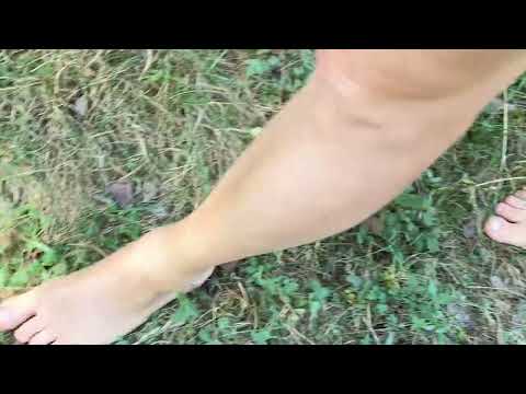 Is it nice to walk barefoot in the forest? Who is following me in the forest?