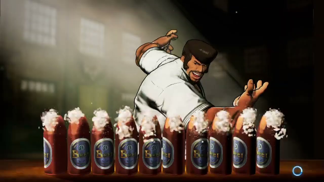 マルコ氏のビール瓶切り（餓狼伝説 City of the Wolves）