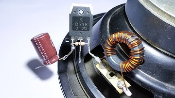 DIY - Powerful Amplifier Circuit Using Only One Transistor (D718)