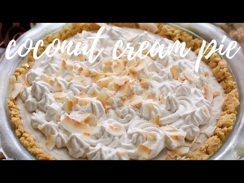 VEGAN COCONUT CREAM PIE [NO BAKE] | PLANTIFULLY BASED