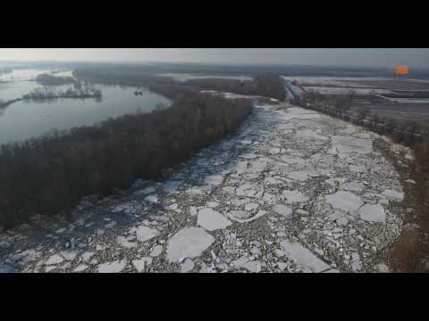 Dronelapse shows ice