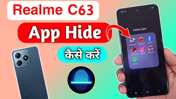 How to hide apps in Realme c63/Realme c63 me app hide kaise kare/app hide setting