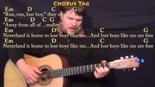 Lost Boy Ruth B Fingerstyle Guitar Cover Lesson In G With Chordslyrics