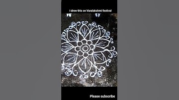 Varalakshmi Special:Beautiful RangolilFestivalInspiration#rangoli#dotsrangoli#shorts#simple#beginner