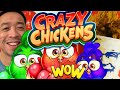 Wow these chickens were spicy hot  crazy chickens slot machine aristocrat gaming