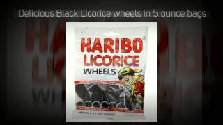 Haribo Black Licorice Wheels 5 Ounce Bags