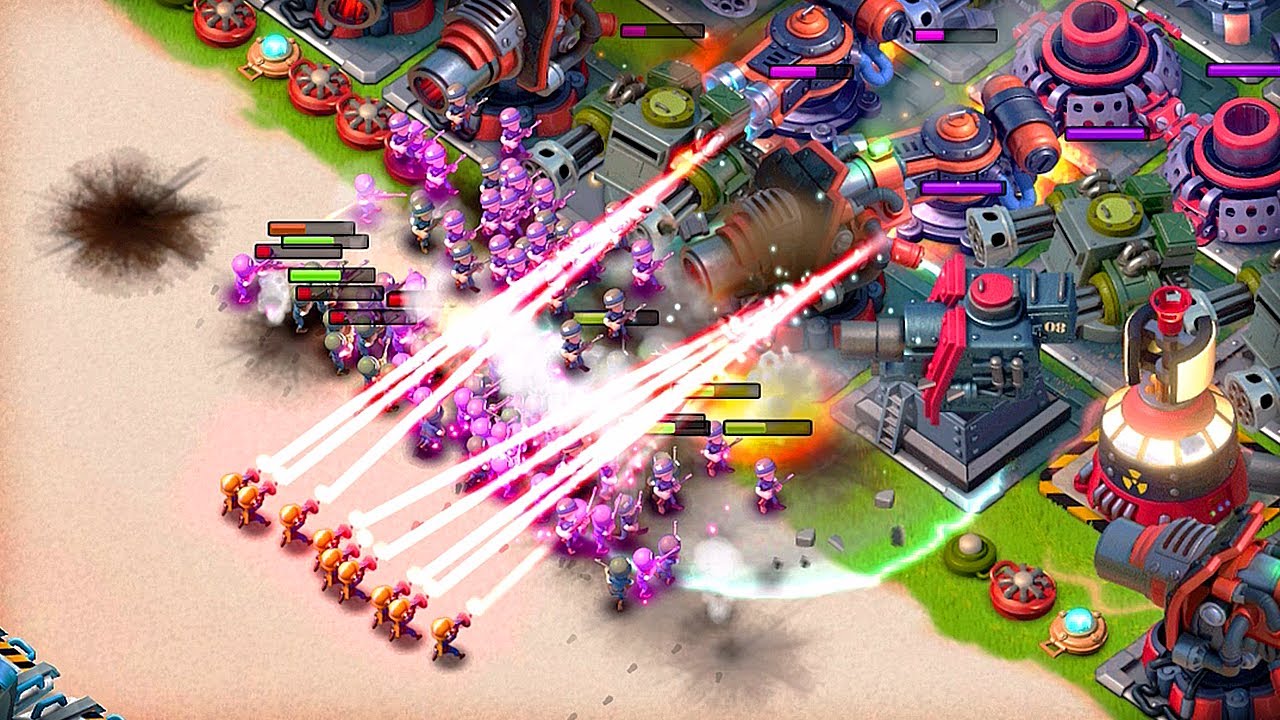 Boom Beach CLONE Стрелки с лазерными дальномерами!!