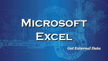 Excel 2016 Get External Data - Import a database file