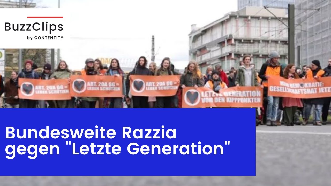 Bundesweite Razzia gegen Letzte Generation - YouTube