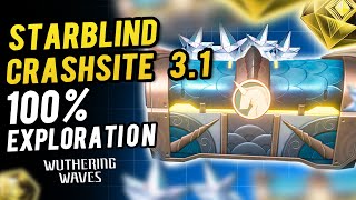 Starblind Crashsite 100% Exploration ~All Chest and Tape of Last Words Location |Wuthering Waves 3.1