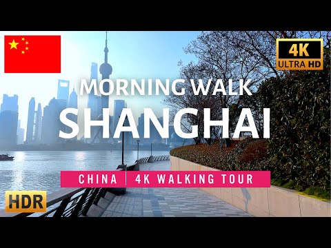 【4K HDR】Relaxing Morning Walk in Shanghai, China（上海早晨散步）