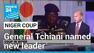 State TV declares Niger's General Abdourahamane Tchiani new leader following coup • FRANCE 24